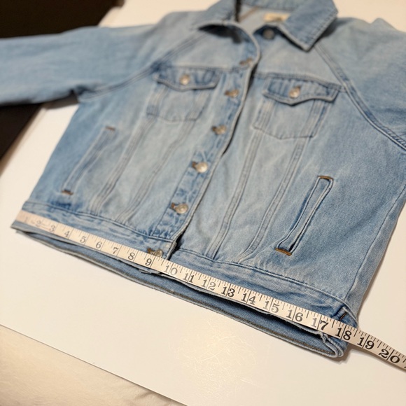 Madewell Oversized Jeans Jacket raglan sleeve 100% Cotton, size S relaxed fit - Picture 4 of 14